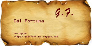 Gál Fortuna névjegykártya